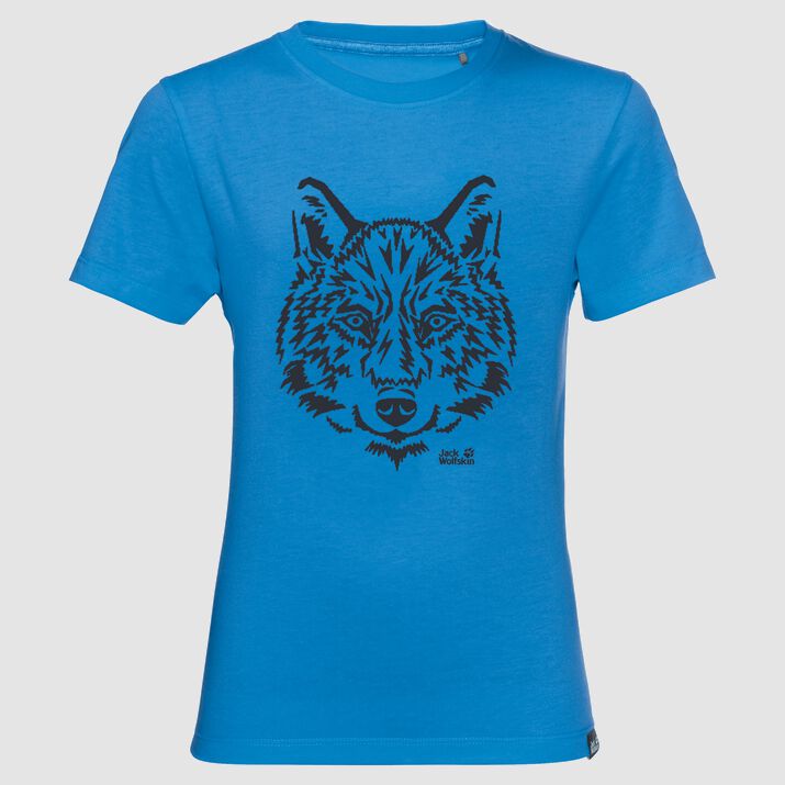 T-shirt Jack Wolfskin Brand Niños Azules Mexico-6782115